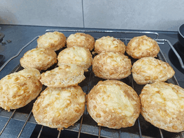 Tray of cheese scones