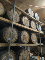 Casks of whiskey