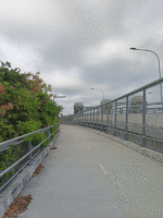 Giant concrete walkway